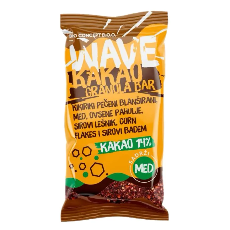 Wave kakao granola bar 50 g Čika Bio Concept