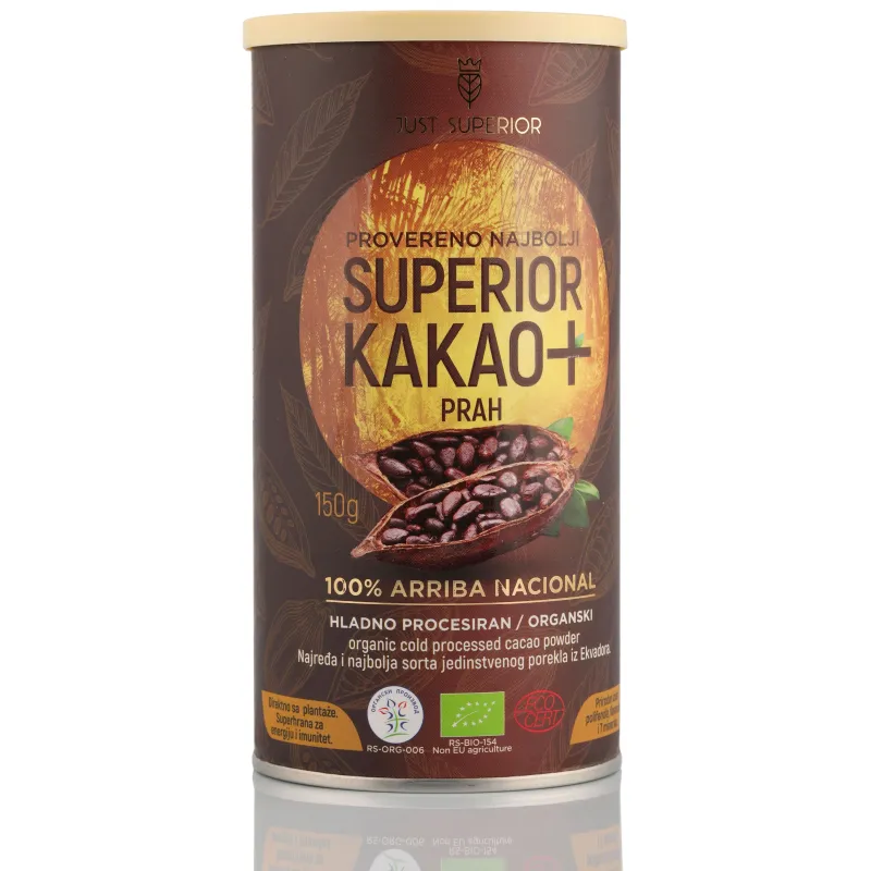 Kakao prah Arriba (organski proizvod) 150 g Just Superior