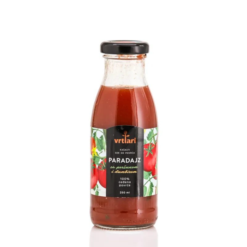 Kašasti sok od povrća paradajz sa peršunom i đumbirom 250 ml Vrtlari
