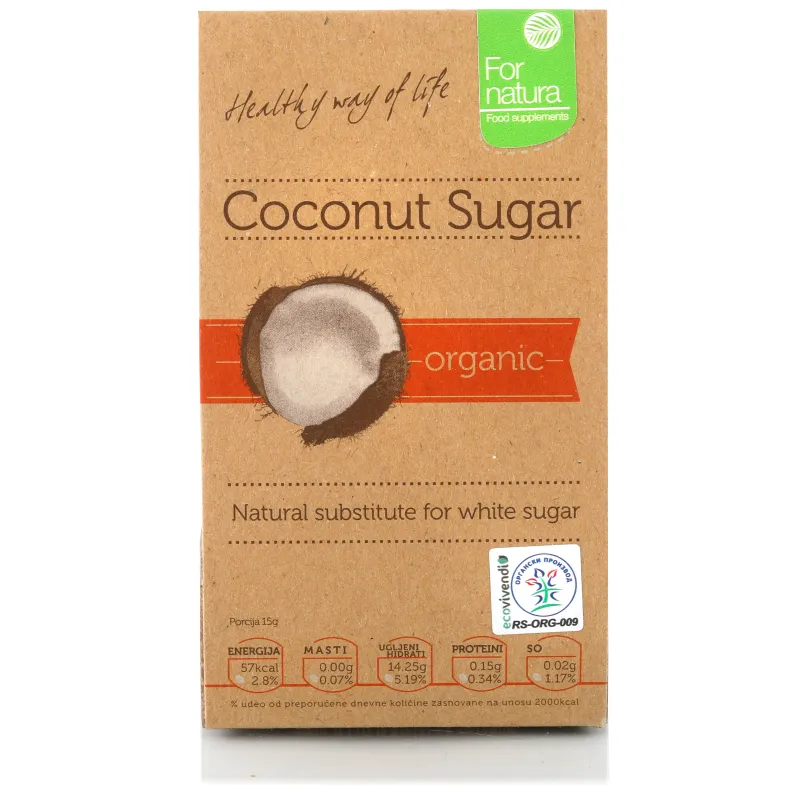 Kokosov šećer (organski proizvod) 100 g For Natura