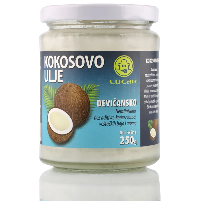 Kokosovo nerafinisano devičansko ulje 250g Lučar