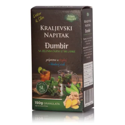 Kraljevski napitak od đumbira sa zelenim čajem 150 g Prince Philipp
