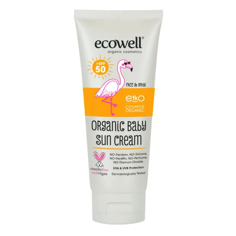 Krema za sunčanje za bebe SPF50 (organski proizvod) 110 g Ecowell