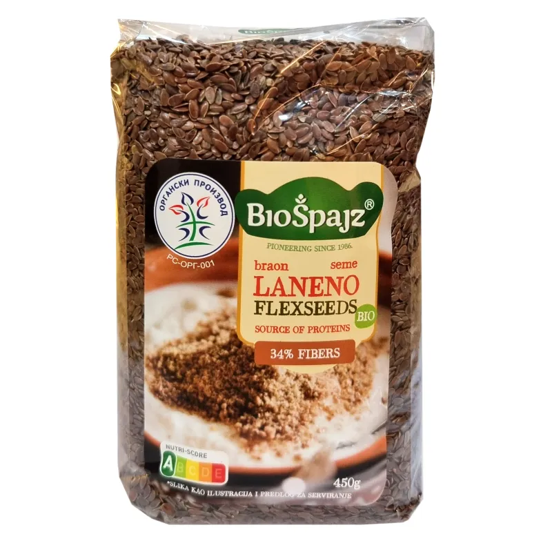 Laneno seme (organski proizvod) 450 g Bio Špajz