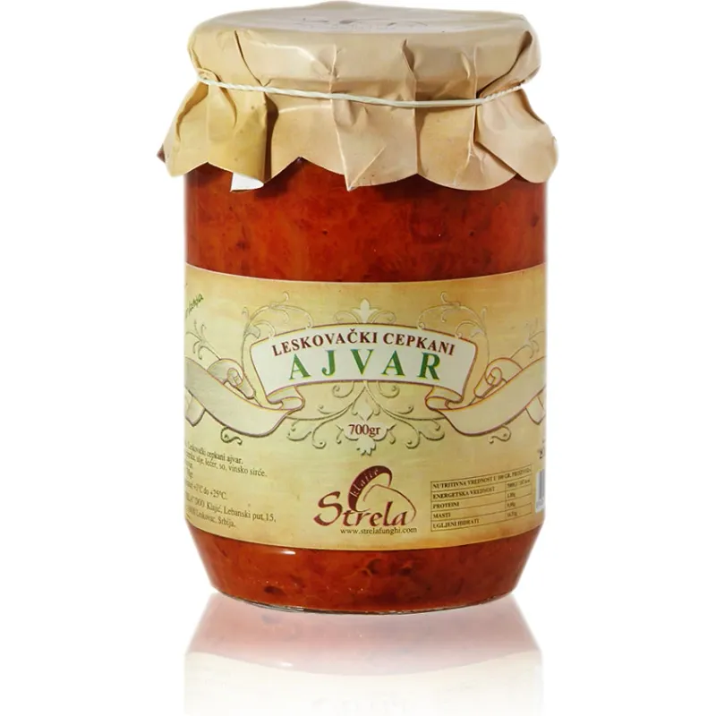 Leskovački cepkani ajvar 700 g Strela 