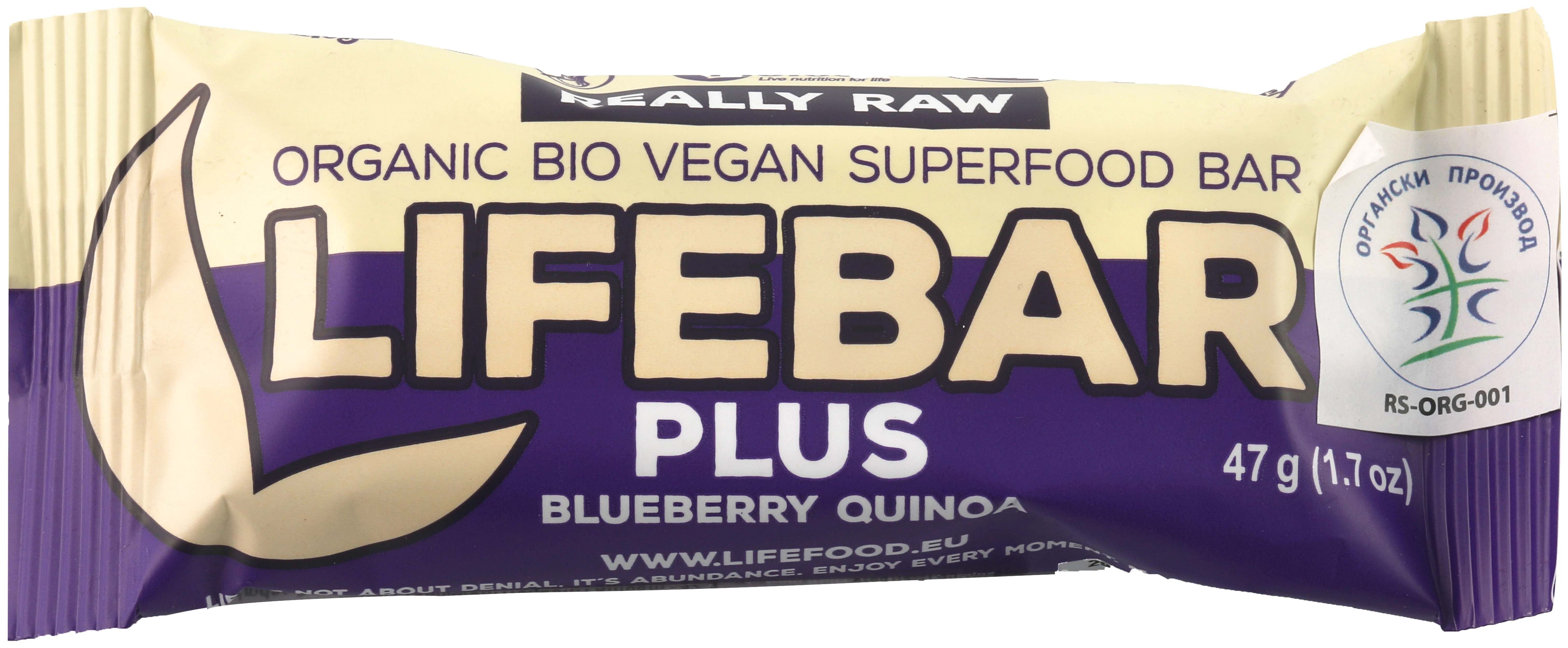 Lifebar plus borovnica i kinoa (organski proizvod) 47 g