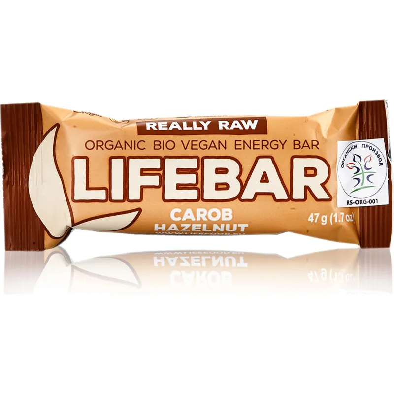 Lifebar rogač i lešnik (organski proizvod) 47 g
