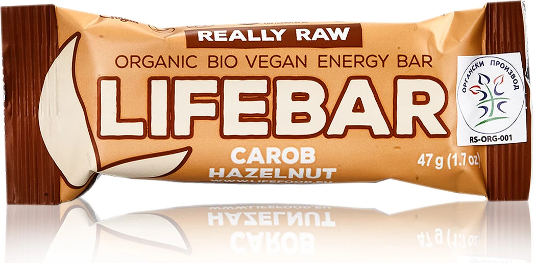 Lifebar rogač i lešnik (organski proizvod) 47 g