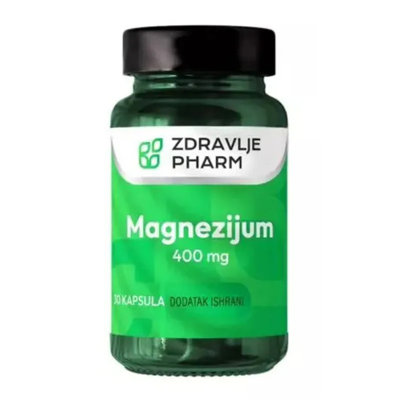 Magnezijum 400 mg 30 kapsula Zdravlje Pharm