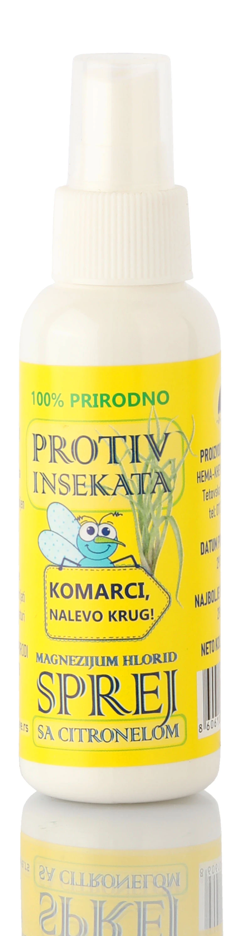 Magnezijum hlorid sprej protiv insekata sa citronelom 100 ml