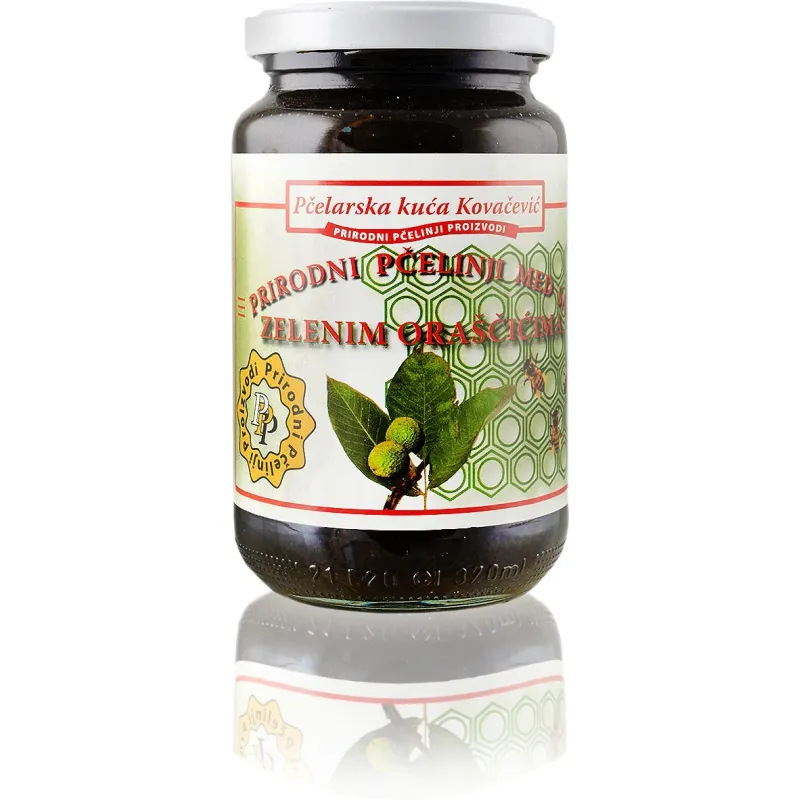 Med sa zelenim oraščićima 480 g Pčelarska kuća Kovačević