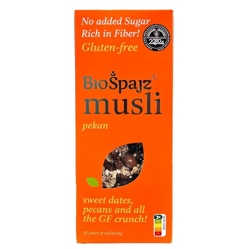 Musli urma & pekan bezglutenski 400 g Bio Špajz