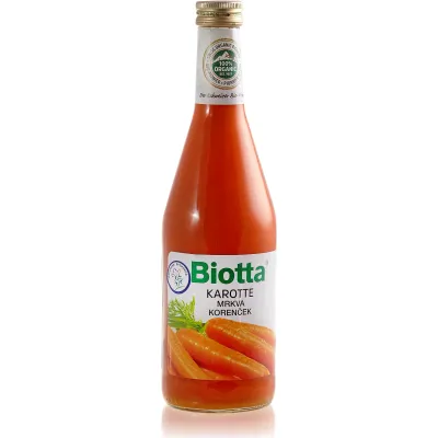 Mutni sok od šargarepe (organski proizvod) 500 ml Biotta