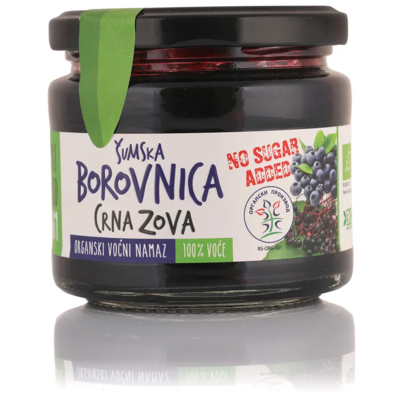 Namaz od šumske borovnice i crne zove (organski proizvod) 200 g Nisha