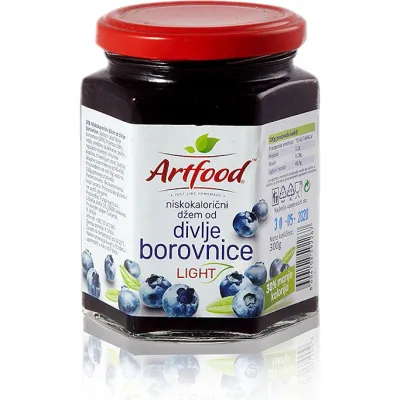 Niskokalorični džem od divlje borovnice light 300 g Artfood