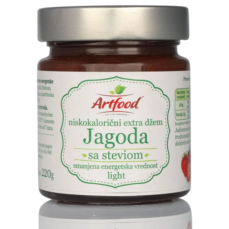 Niskokalorični džem od jagoda sa stevijom light 220 g Artfood