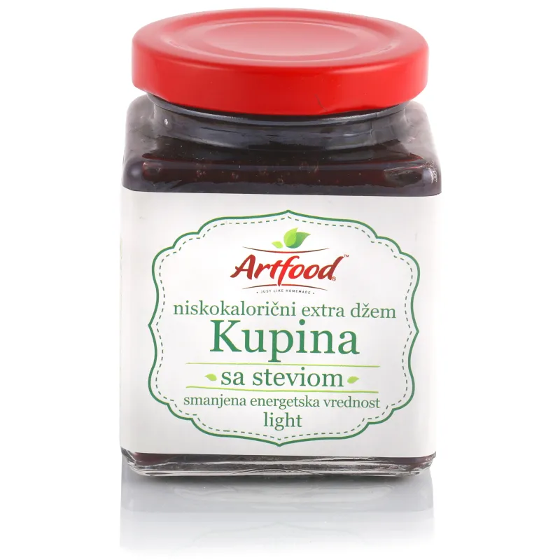 Niskokalorični džem od kupina sa stevijom light 220 g Artfood