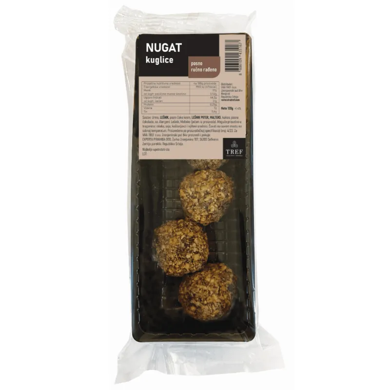 Nugat kuglice 120 g Tref