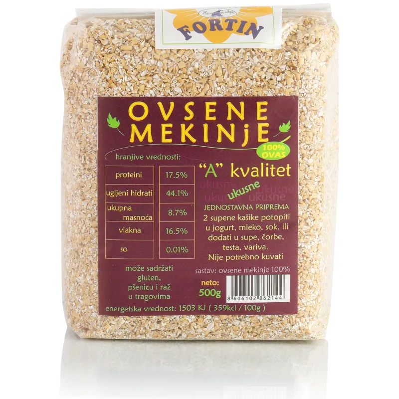 Ovsene mekinje 500 g Fortin