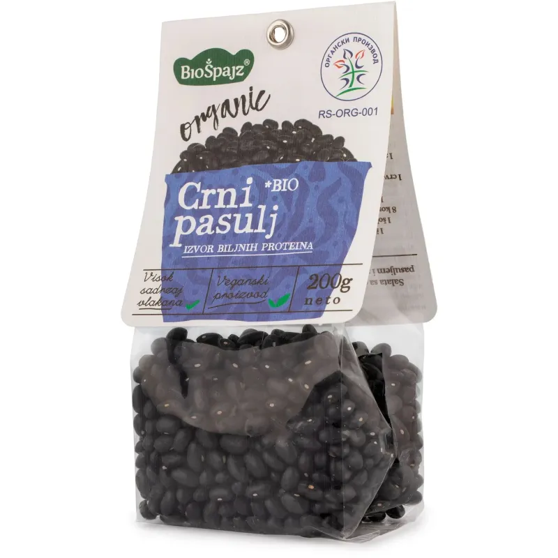 Pasulj crni (organski proizvod) 200 g Bio Špajz