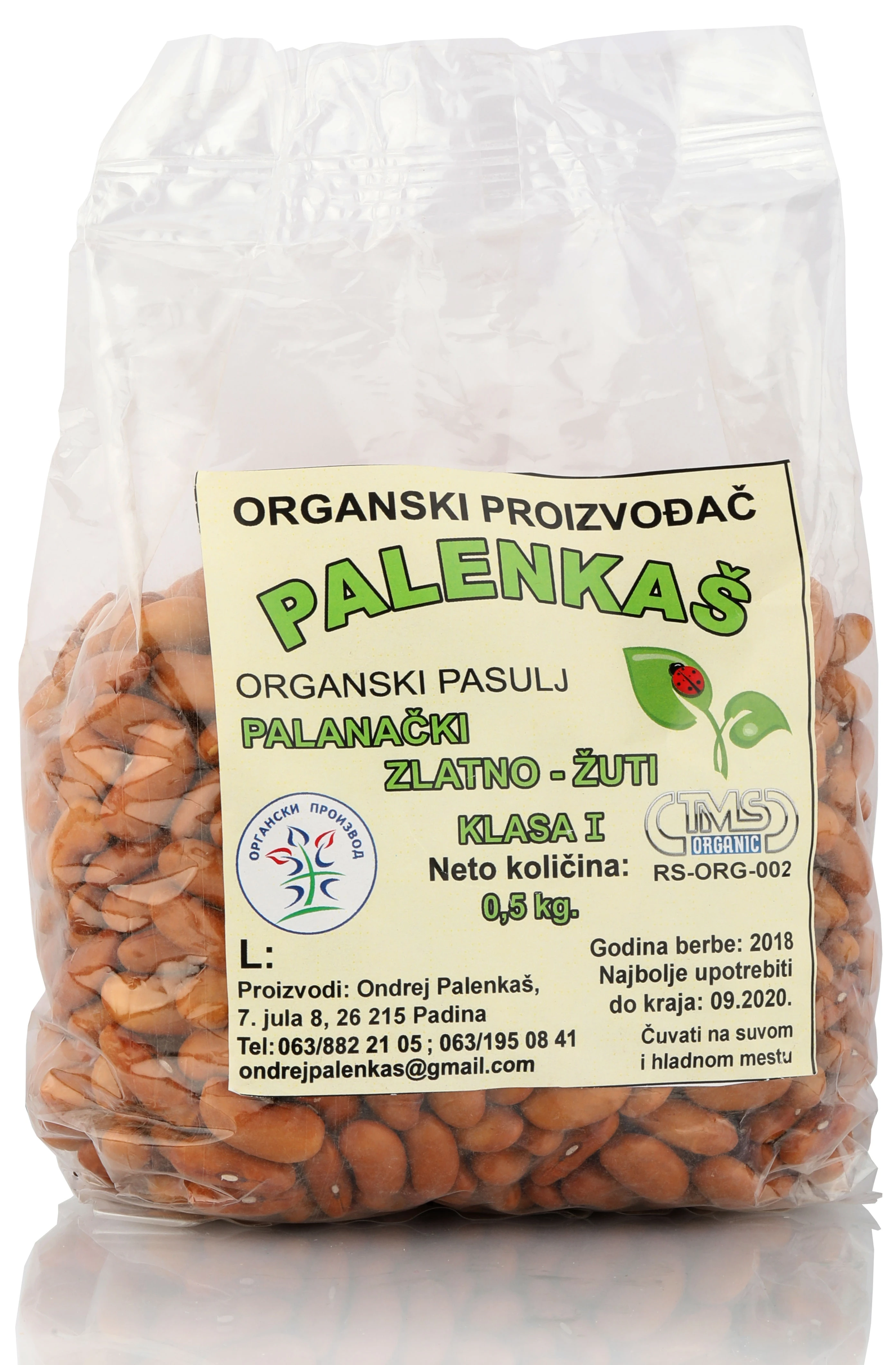 Pasulj palenkaš (organski proizvod) 500 g
