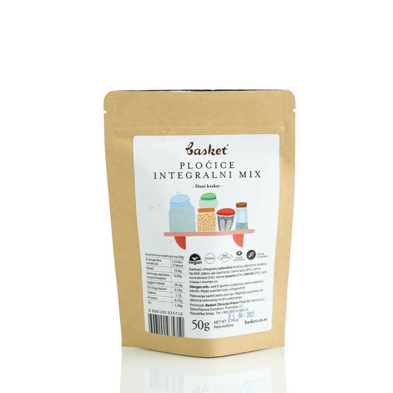 Pločice integralni mix 50 g Basket