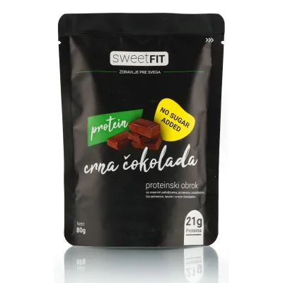 Proteinski obrok crna čokolada 80 g Sweetfit