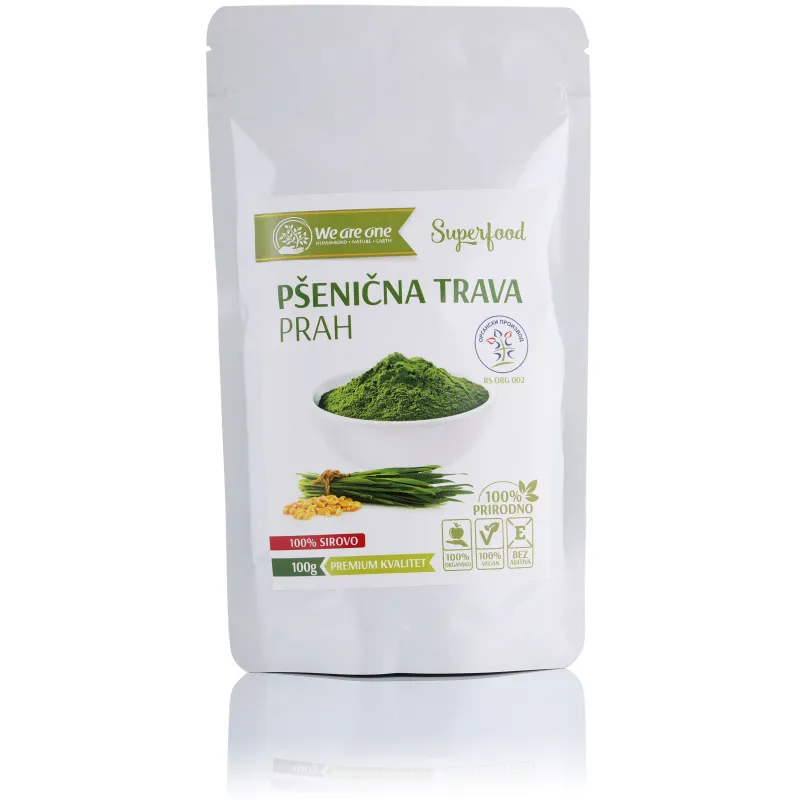 Pšenična trava prah (organski proizvod) 100 g We are one