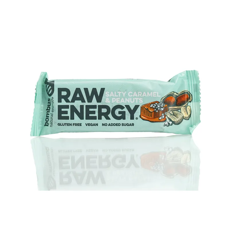 Raw Energy slana karamela i kikiriki 50 g Bombus