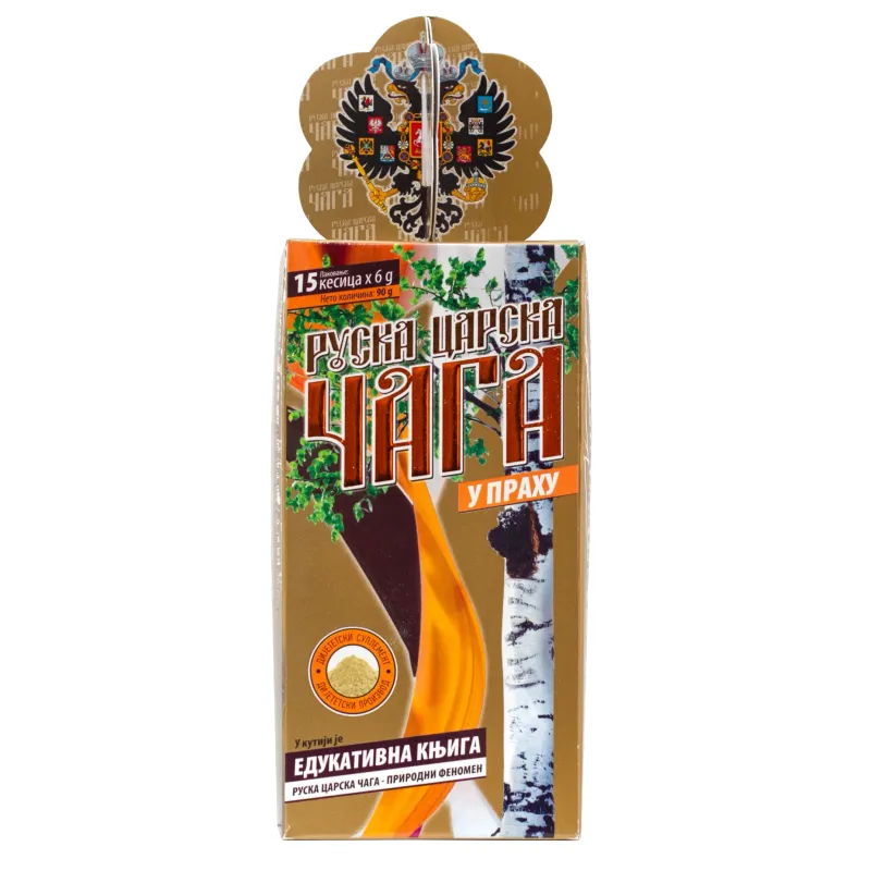 Ruska čaga u prahu 15 kesica sa knjigom