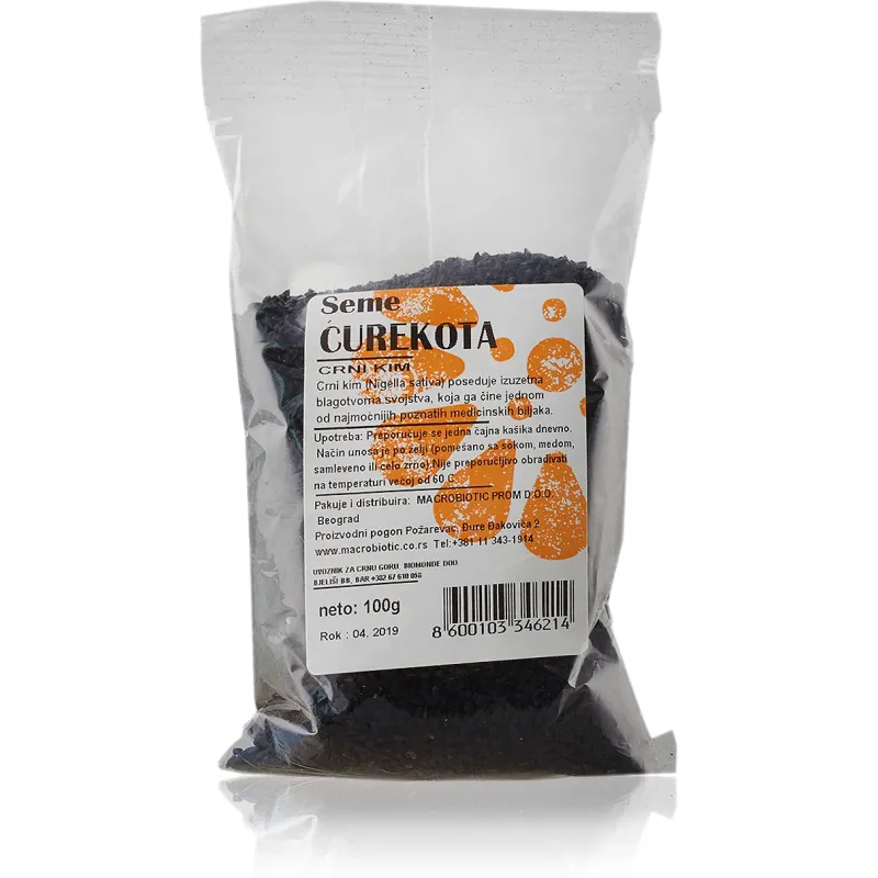 Seme čurekota - crnog kima 100 g Macrobiotic Prom