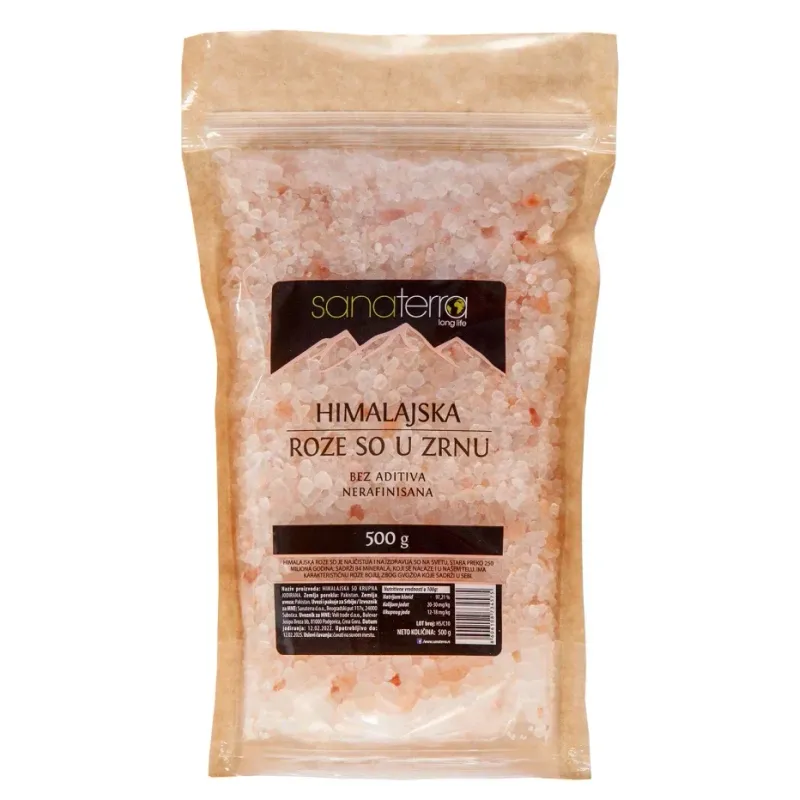 So roze himalajska u zrnu 500g Sanaterra