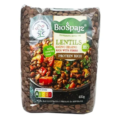 Sočivo zeleno (organski proizvod) 450 g Bio Špajz