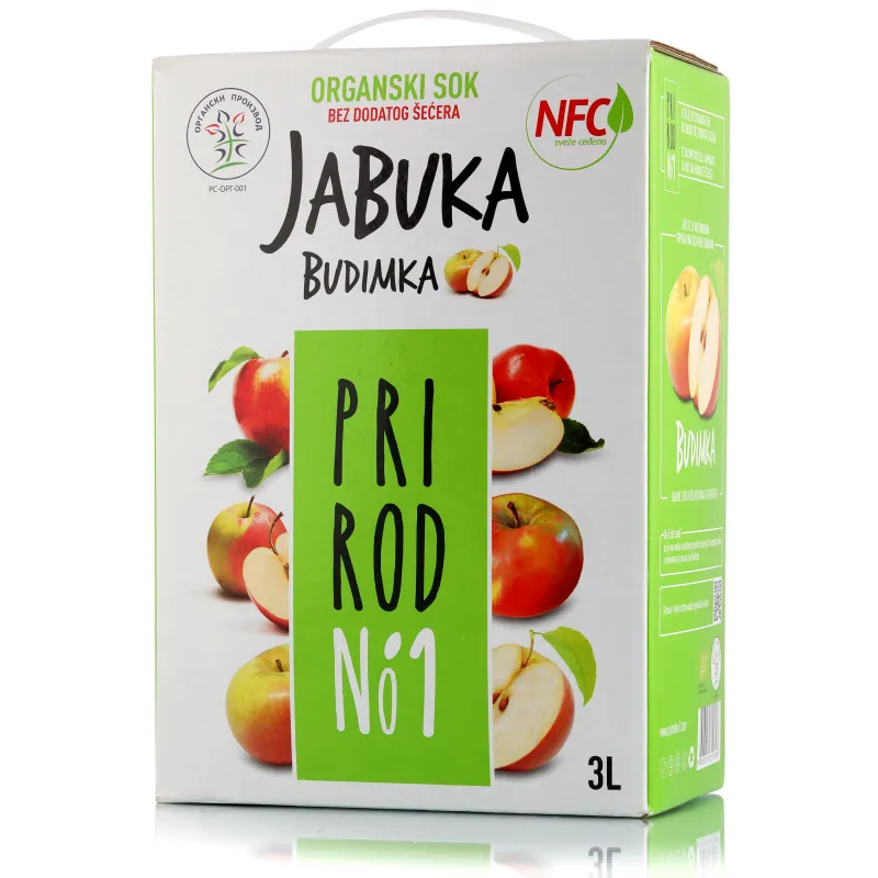 Sok od jabuke budimke (organski proizvod) 3 l Nisha