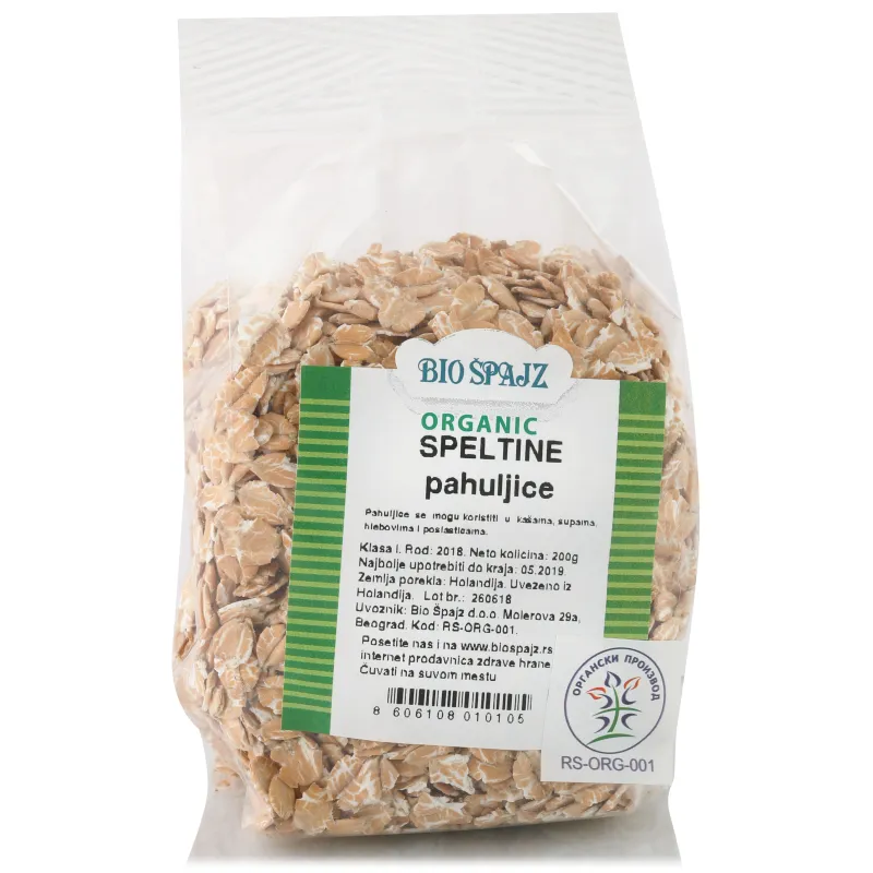 Speltine pahuljice (organski proizvod) 200 g Bio Špajz