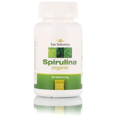 Spirulina - plavozelena alga 300 tableta 75 g San Sebastian