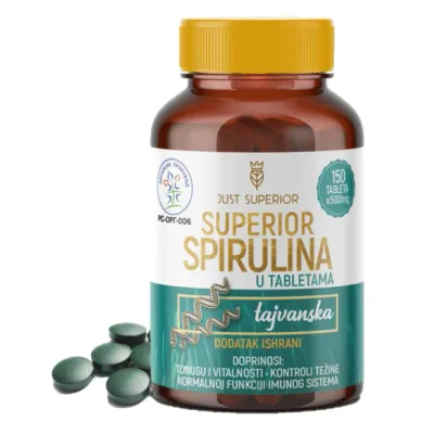 Spirulina u tabletama (organski proizvod) 75 g Just Superior