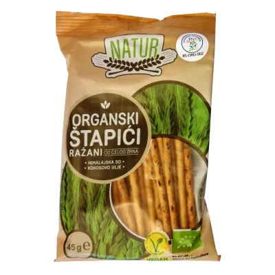 Ražani štapići (organski proizvod) 45 g Natur
