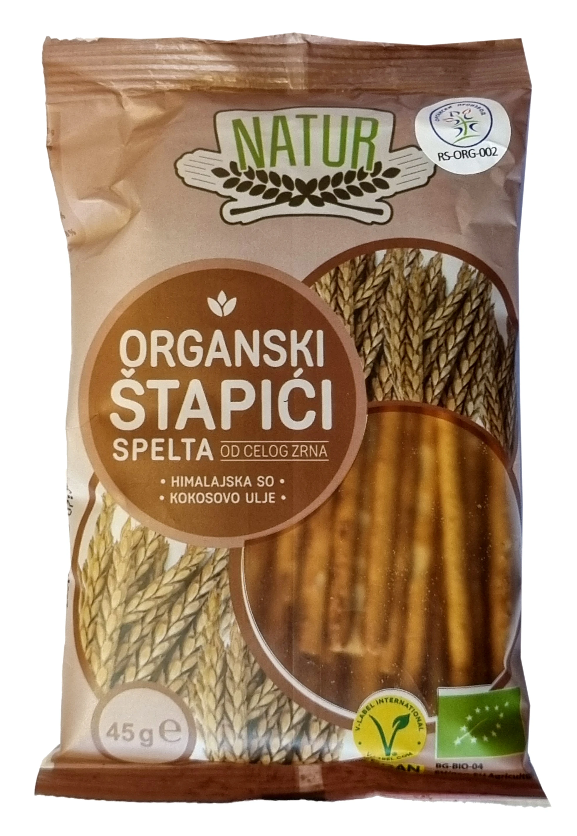 Spelta štapići (organski proizvod) 45 g Natur