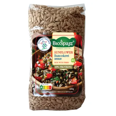 Suncokret sirovi oljušteni (organski proizvod) 450 g Bio Špajz