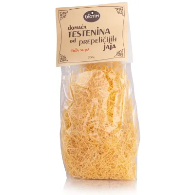 Testenina fida od prepeličjih jaja 200 g BioTim