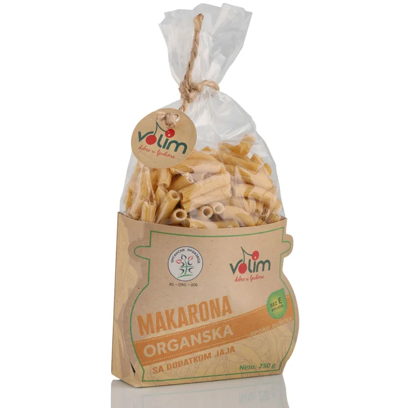 Testenina makarona sa dodatkom jaja (organski proizvod) 250 g Volim