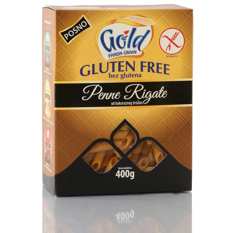Testenina od kukuruznog brašna penne rigate (sert. bez glutena) 400 g Repro trade