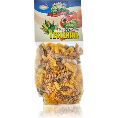 Testenina sa povrćem - spirale 300 g Lazarina