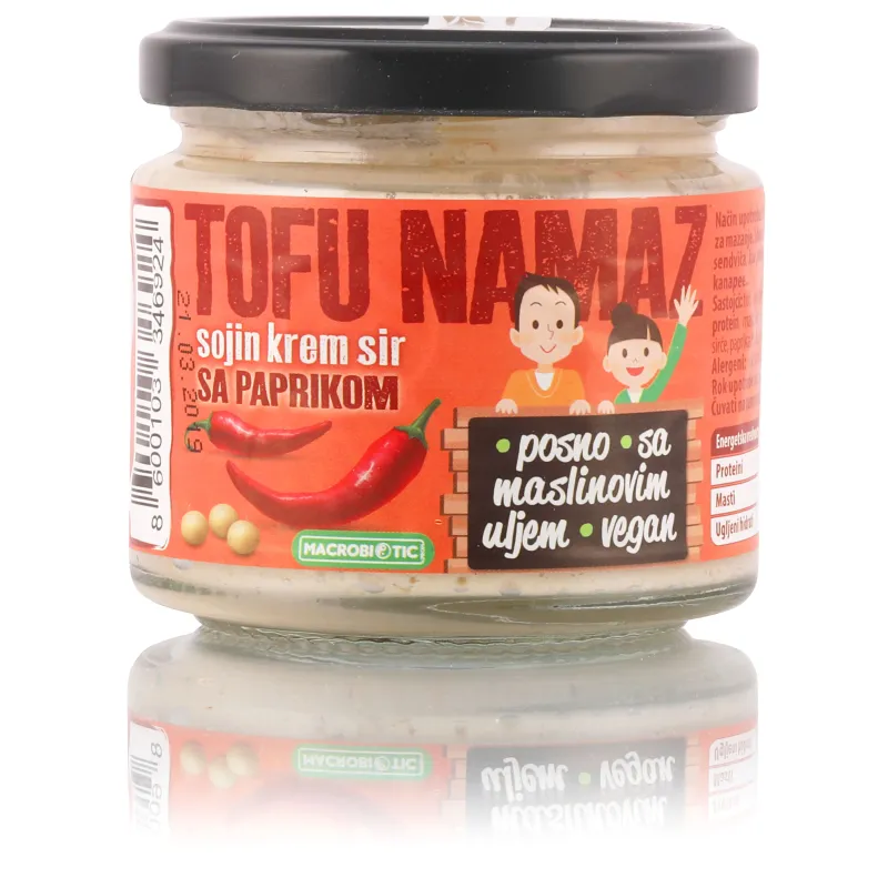 Tofu namaz sa paprikom 200 g Macrobiotic Prom