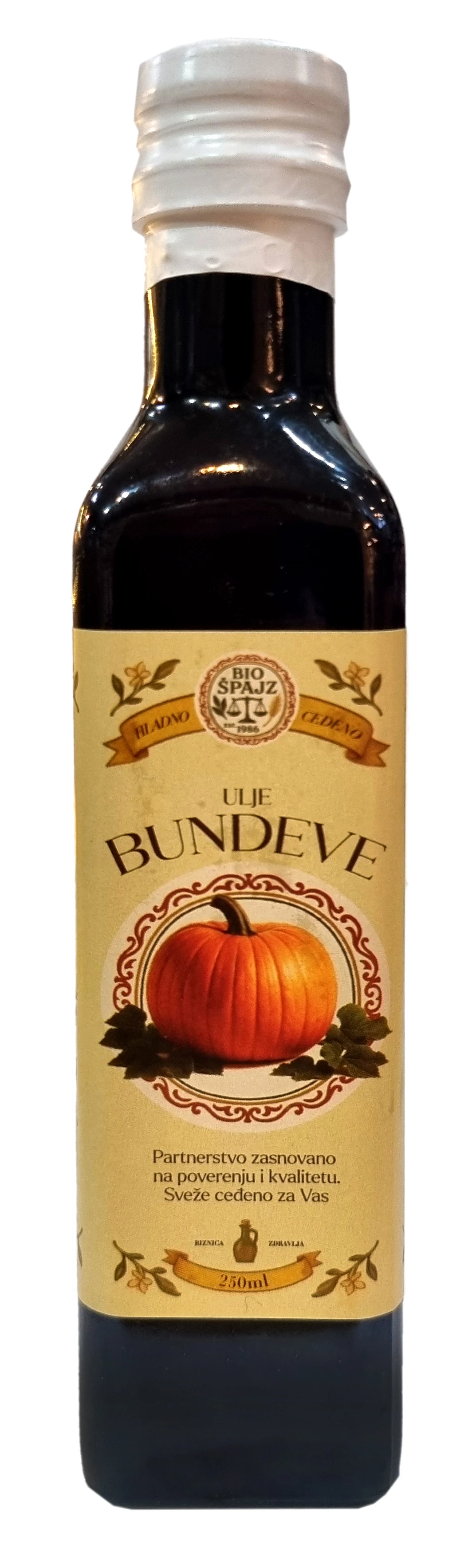 Ulje bundeve hladno presovano 250 ml Bio Špajz