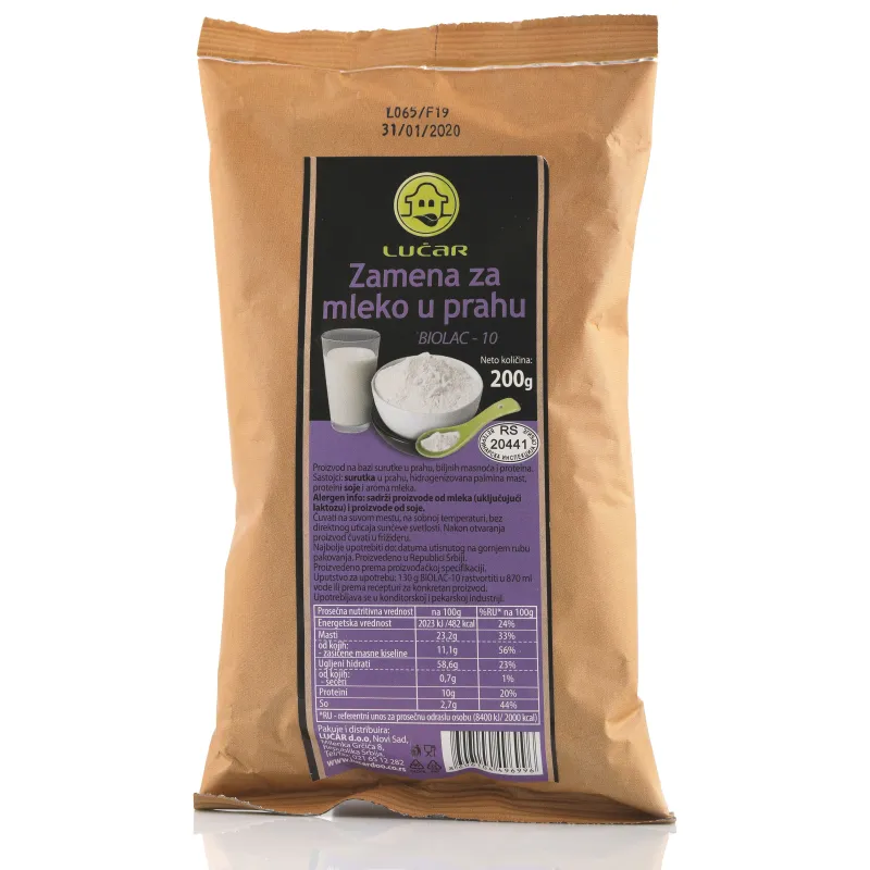 Zamena za mleko u prahu 200 g Lučar