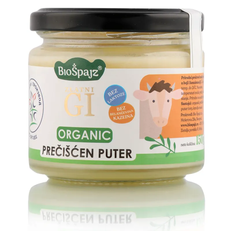 Zlatni Gi - prečišćeni puter (organski proizvod) 150 g Bio Špajz