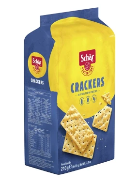 Krekeri (sert. bez glutena) 210 g Schar