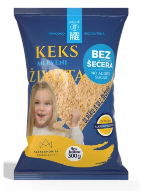 Mleveni keks života (sert. bez glutena) 300 g Aleksandrija